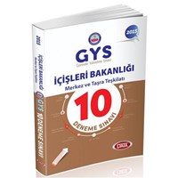 2015 GYS İçişleri Bakanlığı Merkez ve Taşra Teşkilatı 10 Deneme Sınavı Data Yayınları (ISBN: 9786055001780)