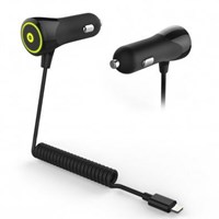 Muvit Car Charger Lightning iPod, iPhone, iPad Araç Şarj Cihazı (Siyah)