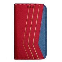 Color Case Galaxy Note 4 Gizli Mıknatıslı Kılıf Kırmızı MGSCEFMNX24