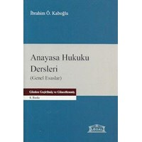 Anayasa Hukuku Dersleri (ISBN: 9786054354511)
