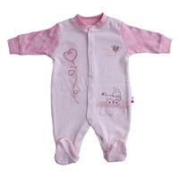 Baby Center 38252 Paris Mon Amour Patikli Bebek Tulumu Ekru-pembe 0-3 Ay (56-62 Cm) 21235002