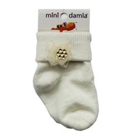 Minidamla Mini Damla 4740 Incili Bebek Çorabı Krem 21489266