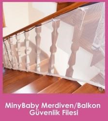 Miny Baby Merdiven Balkon Güvenlik Filesi 3.00m*0.78cm