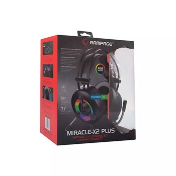 Rampage Miracle-X2 Plus 7.1 Surround Sound System Oyuncu Kulaklığı