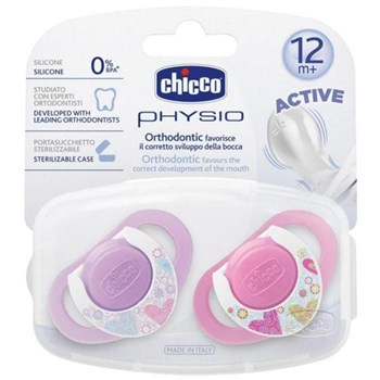 Chicco 5718 Physioring Silikon Emzik 2 li Pembe 12 Ay