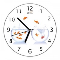 iF Clock Akvaryum Duvar Saati (Z7)
