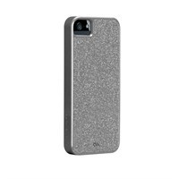Casemate Glam Sert iPhone 5/5s Kılıfı + Ekran Koruyucu Film (Gümüş)