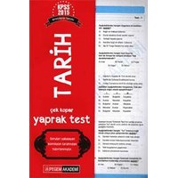 KPSS Genel Kültür Tarih Çek Kopar Yaprak Test 2015 (ISBN: 978605100005x)