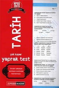 KPSS Genel Kültür Tarih Çek Kopar Yaprak Test 2015 (ISBN: 978605100005x)