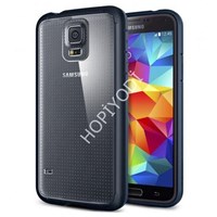 Samsung Galaxy S5 Kılıf Ultra Hybrid Metal Slate Kapak