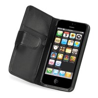 Microsonic Iphone 5 & 5s Wallet Case Cüzdanlı Deri Kılıf - Siyah
