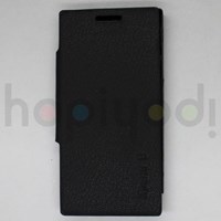 Sony Xperia U ST25i Kılıf Flip Cover Siyah