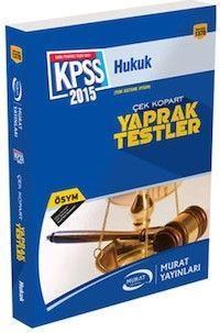 KPSS A Grubu Hukuk Çek Kopart Yaprak Test Murat Yayınları 2015 (ISBN: 9789944660860)