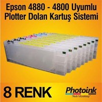 For Epson Pro 4880/4800 Uyumlu Kolay Dolan Kartuş Sistemi