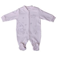 Baby Center 45502 Dantelli Tavşanlı Patikli Bebek Tulumu Ekru 0-3 Ay (56-62 Cm) 33443968