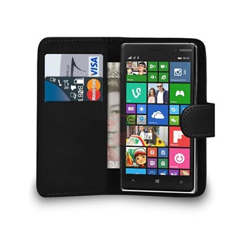 Cüzdanlı Deri Nokia Lumia 830 Kılıf Siyah