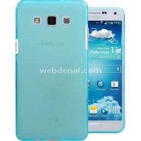 Transparent Soft Samsung Galaxy E5 Kılıf Mavi