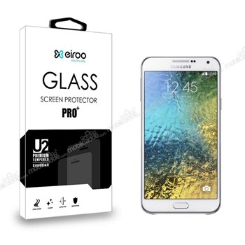 Eiroo Samsung Galaxy E5 Tempered Glass Cam Ekran Koruyucu