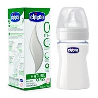 Chicco 0 BPA Natura Glass Cam Biberon Silikon 150ml 502421
