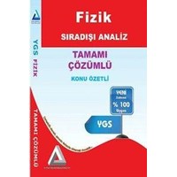 YGS Fizik Konu Özetli Tamamı Çözümlü Soru Bankası Sıradışı Analiz (ISBN: 9786054472130)