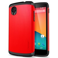 Nexus 5 Case Slim Armor - Parlak Kırmızı