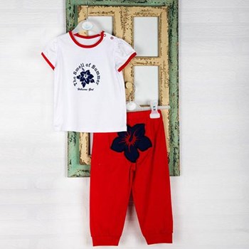 Wonder Kids Marine Bebek Yazlık 2li Takım Kırmızı 6-9 Ay (68-74 Cm) 21223415