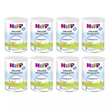 Hipp 3 10+ Ay 8x350 gr Organik Combiotic Devam Sütü