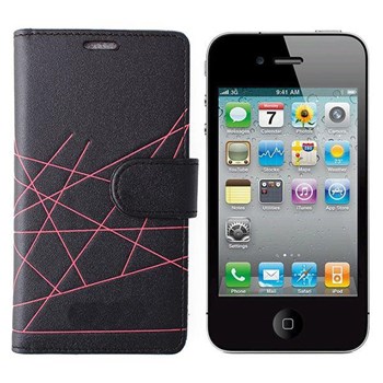 VERUS iPhone 4 Modern Kılıf Siyah MGSABLX3456