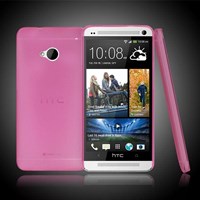 Soft TPU HTC One Ultra Slim Silikon Kılıf Pembe MGSEGKSTVZ7