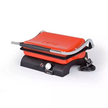 Feris FT3011 1800 W 8 Adet Pişirme Kapasiteli Teflon Çıkarılabilir Plakalı Izgara ve Tost Makinesi Kırmızı 