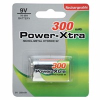 Power-Xtra 9V 300 Mah Şarj Edilebilir Pil