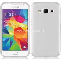 Transparent Soft Samsung Galaxy Core Prime Kılıf Beyaz