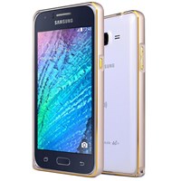 Microsonic Samsung Galaxy J5 Kılıf Thin Metal Çerçeve Gold