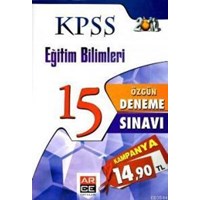 KPSS Eğitim Bilimleri 15 Özgün Deneme Sınavı (ISBN: 9786055428013)