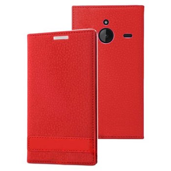 Microsonic Microsoft Lumia 640 Xl Kılıf Gizli Mıknatıslı Delux Kırmızı