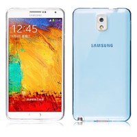 Microsonic Transparent Soft Samsung Galaxy Note 3 Kılıf Mavi