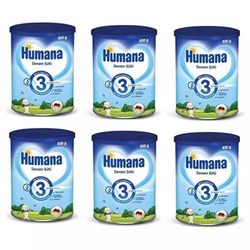 Humana 3 6-9 Ay 6x800 gr Devam Sütü