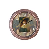 Cadran Dekoratif Vintage Duvar Saati Bakır Lady-2 32757160