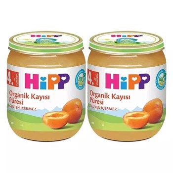 Hipp 4+ Ay 2x125 gr Organik Kayısı Püresi Kavanoz Maması