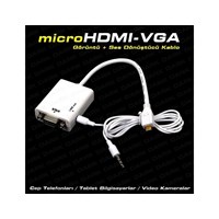 Dark microHDMI - VGA ve SES Aktif Dijital- Analog Dönüştürücü