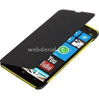 Ultra Thin Kapaklı Nokia Lumia 1320 Kılıf Siyah