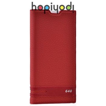 Microsoft Lumia 640 Kılıf Elite Kapaklı Mıknatıslı Kırmızı