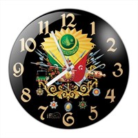 If Clock Osmanlı Devlet Nişanı Duvar Saati K9