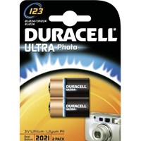 Duracell DL 123 Ultra M3 Pil 2li Blister