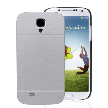 Microsonic Samsung Galaxy S4 Kılıf Hybrid Metal Gümüş