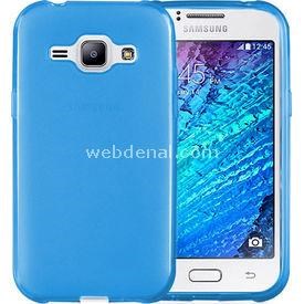 Microsonic Transparent Soft Samsung Galaxy J1 Kılıf Mavi