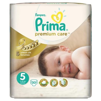 Prima Bebek Bezi Premium Care Junior Ekonomi Paketi No: 5 (11-25 Kg) 30'lu