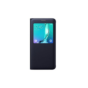Samsung Galaxy S6 Edge Plus Siyah Deri S-Vıew Cover