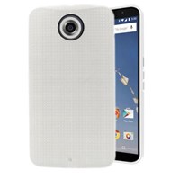 Microsonic Dot Style Silikon Motorola Nexus 6 Kılıf Beyaz