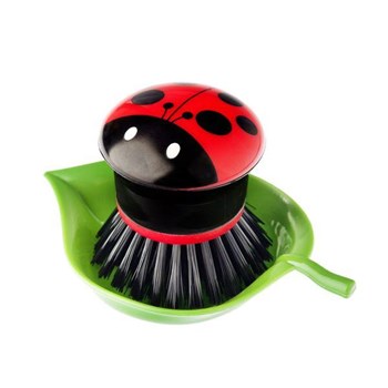 Vigar Ladybug Tabaklı Küçük Bulaşık Fırçası